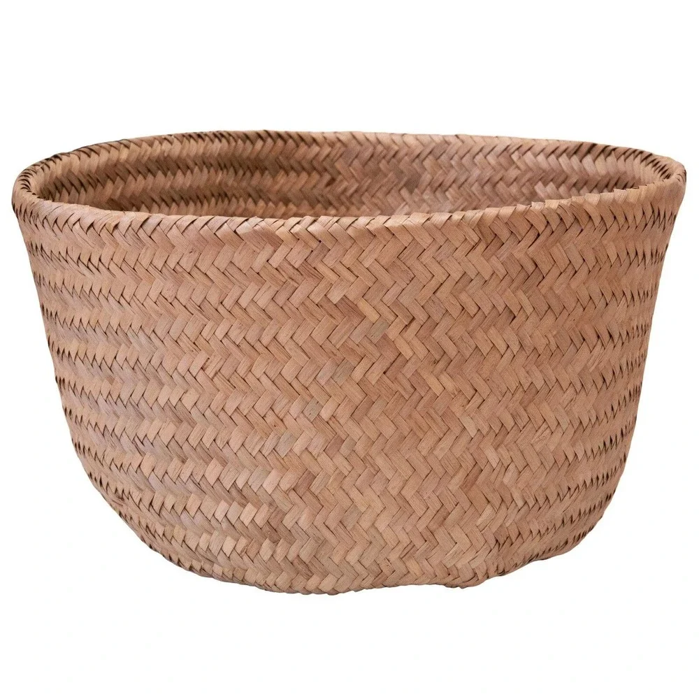 Thirteen Chefs Modern Village Planter Basket 8 Inch Woven Seagrass - Picture 3 of 7